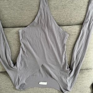 Meshki gray bodysuit